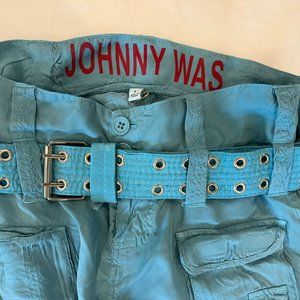 Johnny Was, NWT, Size 6, Turquoise, cargo pants